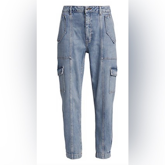 Derek Lam Denim - Derek Lam Crosby Elian Mid-Rise Stretch Utility Jeans